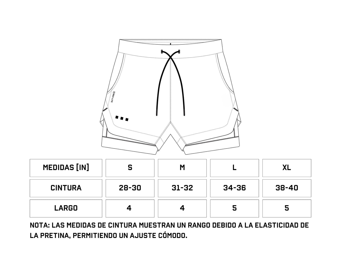 RDX-Lite™ 5" Short - Negro