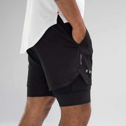 RDX-Lite™ 5″ Short – Negro - Shorts Deportivos Transpirables con Tejido Adaptable - CGS APPAREL