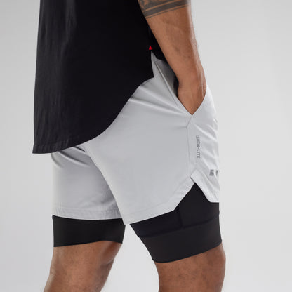 RDX-Lite™ 5″ Short – Gris Claro - Shorts Deportivos Transpirables con Tejido Adaptable - CGS APPAREL